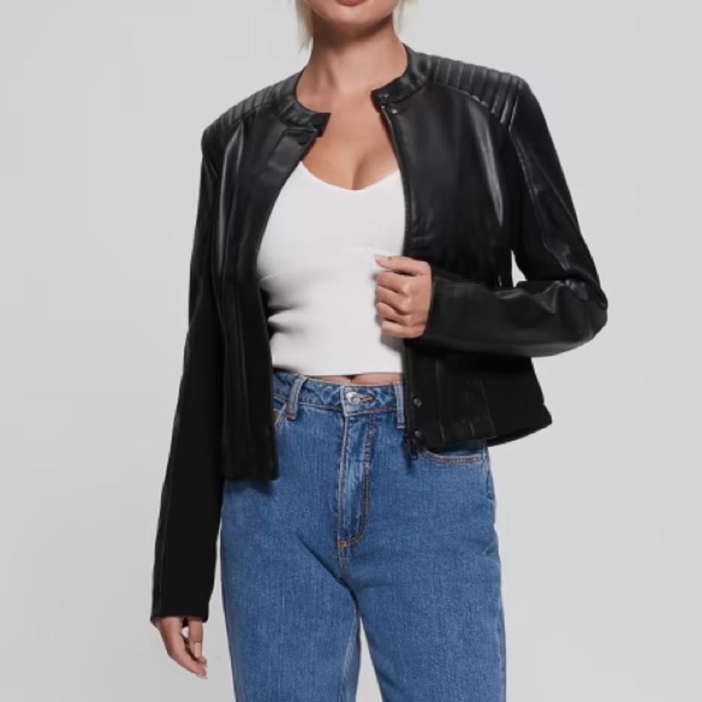 Fiammetta Moto Jacket GUESS SIZE L - Picture 5 of 5
